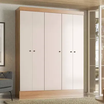 Guarda-Roupa Demóbile Ártico com 5 Portas e 135 cm de Largura