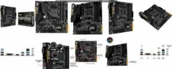 Placa-Mãe Asus TUF B450M-Plus Gaming, AMD AM4, mATX, DDR4