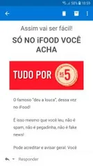 IFOOD - Tudo por 5 REAIS.