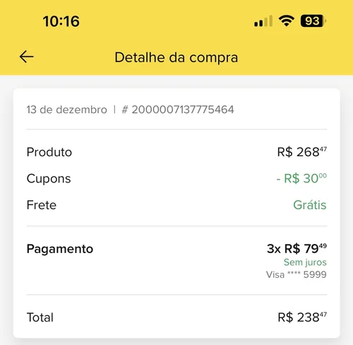 Imagem na descrição da promoção