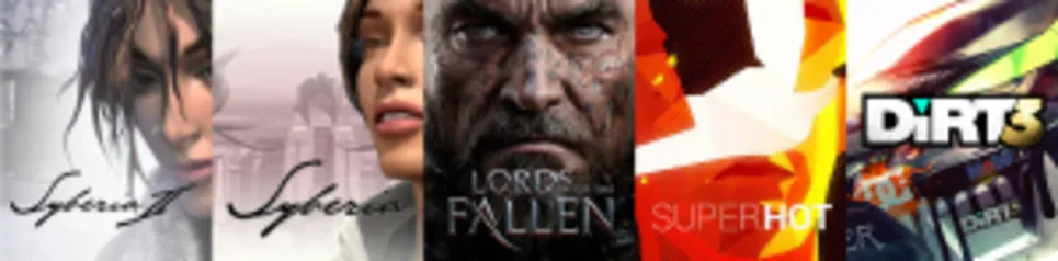 G2A Bundle - Lords of The Fallen + SuperHot + Syberia I e II + Dirt 3: Complete Edition ( 05 Games ) - Steam PC por R$ 5