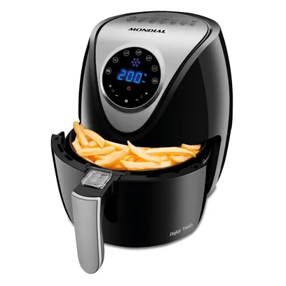 Foto do produto Fritadeira Elétrica Sem Óleo Air Fryer Mondial Family Inox AF-30-DI 220V