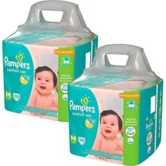 Fraldas Descartáveis Pampers Confort Sec M - 140 Unidades - R$95