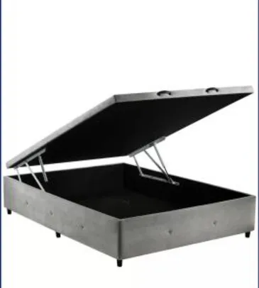 Base para Cama Box Casal com Baú S. Design para Colchão de 138 cm | R$765