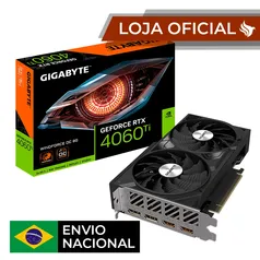 [Do Brasil/Pichau] Placa de Video Gigabyte GeForce RTX 4060 Ti Windforce OC, 8GB, GDDR6 + teclado 