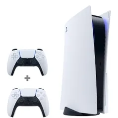 Kit Console Sony PlayStation 5 825GB SSD Branco + Controle sem fio Sony Dualsense PlayStation 5 PS5