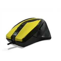 Mouse Usb Gamming Hardline Ms-26 Preto/amarelo. 9,99