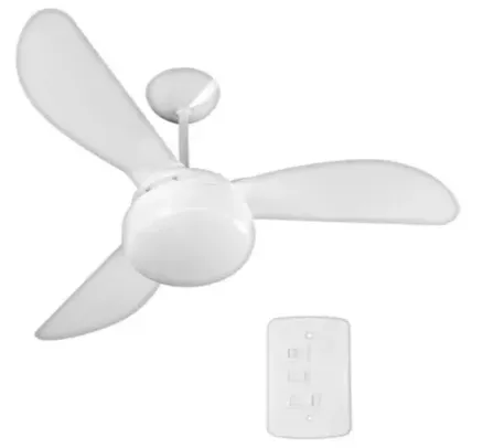 Ventilador de teto 3 pás branco - FÊNIX  220V