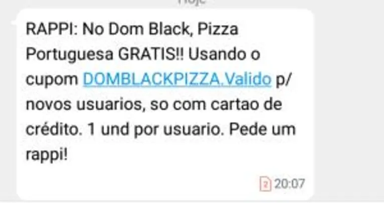 [1ª Compra/ Recife] Pizza Portuguesa Grátis na Dom Black