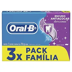 Oral-B Creme Dental Escudo Anti Açúcar Tradicional Leve 3 Pague 2 70G Oral B