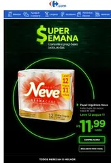 Papel Higiênico Folha Dupla 30 Metros Neve 12 Rolos
- R$11,99