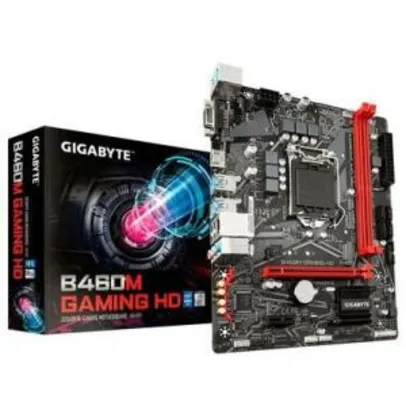 Placa-Mãe Gigabyte B460M Gaming HD, Intel LGA 1200 R$530