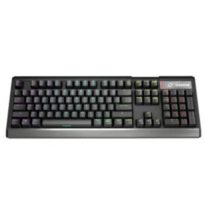 Teclado mecânico Ozone Switch Kailh Blue, RGB, US - Strike X30 - R$ 200