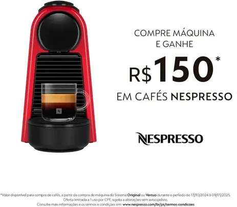 Cafeteira Nespresso Essenza Mini Vermelha 110v