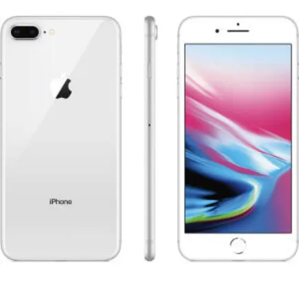 iPhone 8 Plus 64gb Silver Tela 5.5” iOS 12 4G Câmera 12 MP - Apple