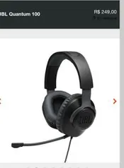 Headset JBL Quantum 100 | R$ 202