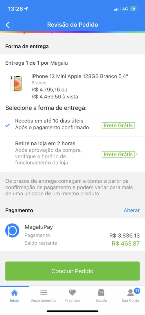 Imagem na descrição da promoção