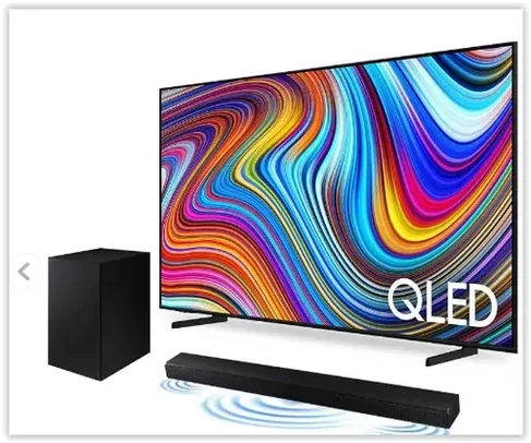 Samsung Smart TV 50" QLED 4K Q60C + Soundbar Samsung HW-A555 Combo