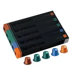 [AME R$ 75 ]Seleção com 50 capsulas Nespresso por R$ 94