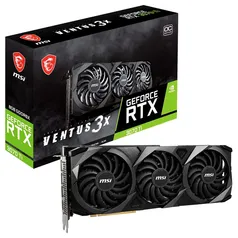 Placa de Vídeo RTX 3070Ti Ventus 3X MSi | R$7300