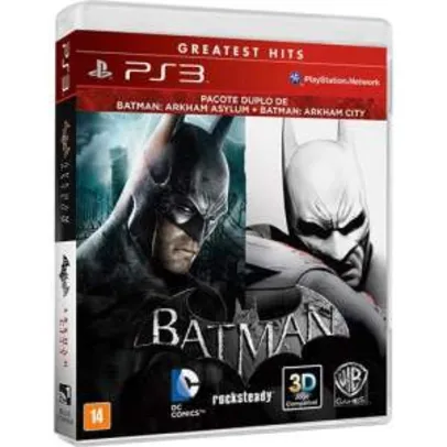 Batman: Arkham Asylum + Arkham City - PS3 - $39