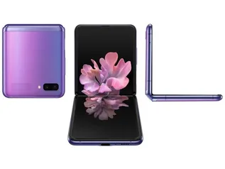 [C. ouro] Smartphone Samsung Galaxy Z Flip 256GB - Ultravioleta 8GB RAM 6,7” | R$3200