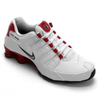 Tênis Nike Shox Nz Masculino - Branco e Vermelho (N43 e 44)