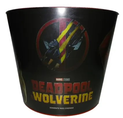 Balde de Pipoca Deadpool e Wolverine - Cinemark - 4L 