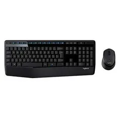 Combo Logitech MK345 com Teclado com Apoio e Mouse Sem Fio | R$196