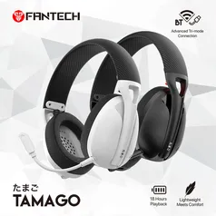 Headset Gamer Sem Fio Fantech Tamago, 2,4 GHz, BT5.2, 7.1