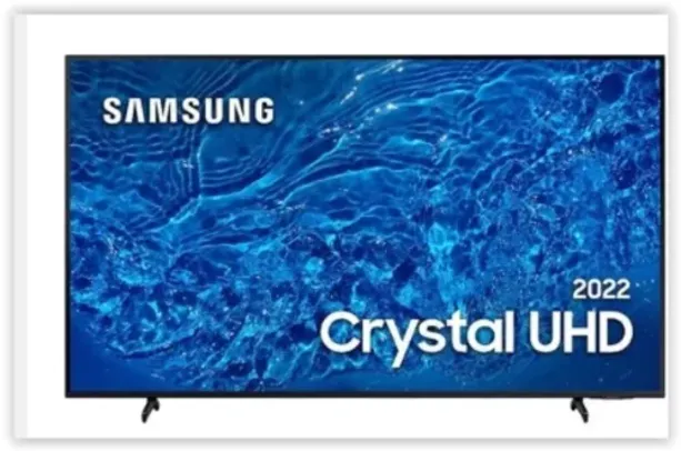 Smart TV 50" Crystal UHD 4K Samsung 50BU8000 Painel Dynamic Crystal Color Design Slim Tela sem Limites Alexa Built in Controle Remoto Único