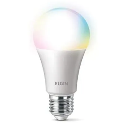 [Prime] Smart Lâmpada Led Colors, 10w Bivolt Wi-FI - Elgin | R$60