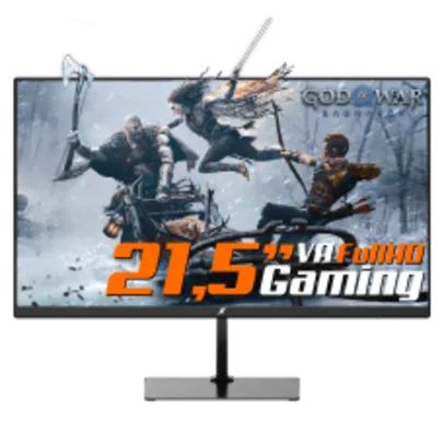 Monitor Gamer SuperFrame View, 21,5 Pol, Full HD, 75Hz, Painel VA, HDMI/VGA, SF22H2F