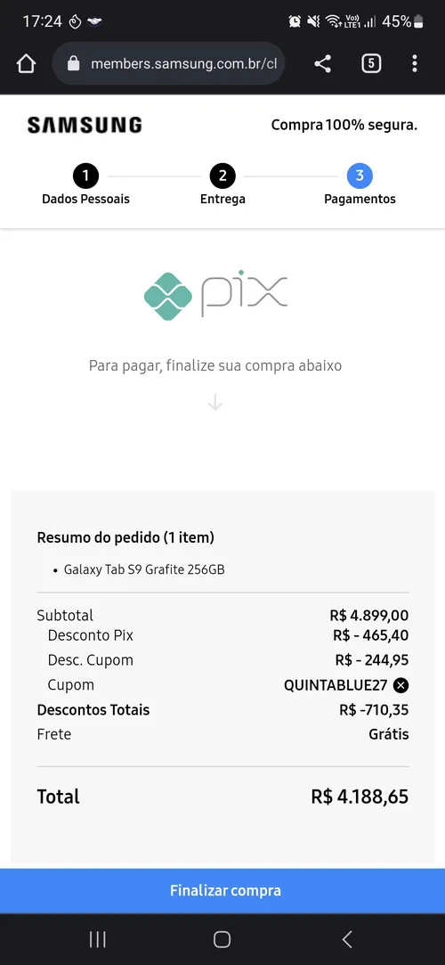 Imagen na descrição da promoção