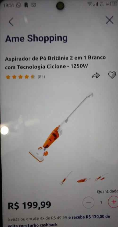 Imagem na descrição da promoção