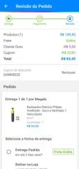 [Ouro] Barbeador Elétrico Philips Oneblade | R$ 84