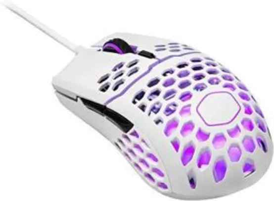 Mouse Gamer Cooler Master MM711 - Branco Glossy - R$245