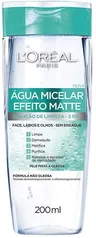 [Prime] Água Micelar Loreal Paris Efeito Matte, 200Ml, L'Oréal Paris | R$20