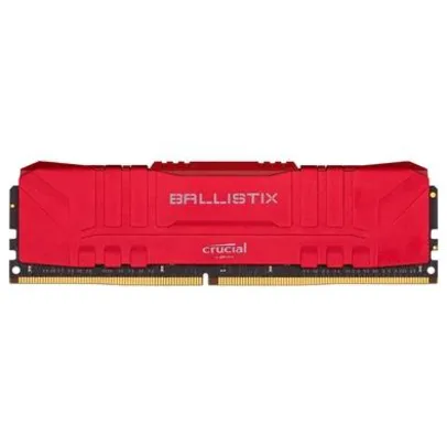 Memória Crucial Ballistix 8GB DDR4 3000 Mhz, CL15, Vermelho | R$271