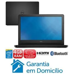 Notebook Dell Core i3-5005U 4GB 1TB Tela 14” Linux Inspiron I14-5458-D08P