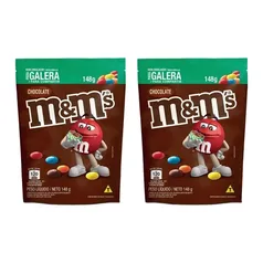 Combo 2 confeito M&MS choc ao leite 148G mars