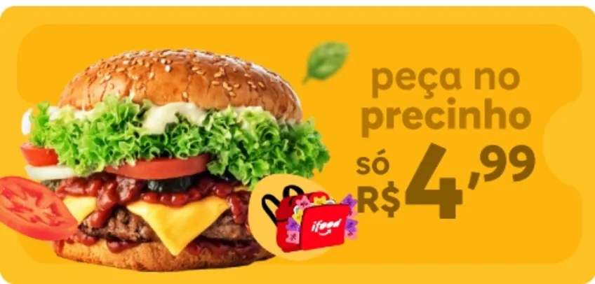 Seleção de itens no Ifood por R$ 4,99