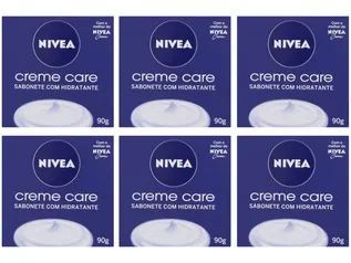 Sabonete Em Barra Nívea Creme Care| Pacote com 6 unidades | R$1,40 cada