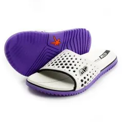 Chinelo Kenner M12 - Branco + Roxo | R$85