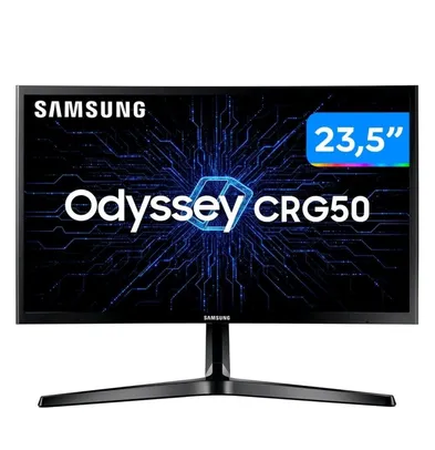 (C. Ouro + APP) Monitor Gamer Samsung 23,5” LED Curvo Widescreen Full HD 144Hz | R$1167