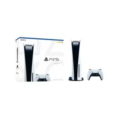 Playstation 5 Sony, 825gb, 1 Controle Sem Fio, Standard Com Disco Branco