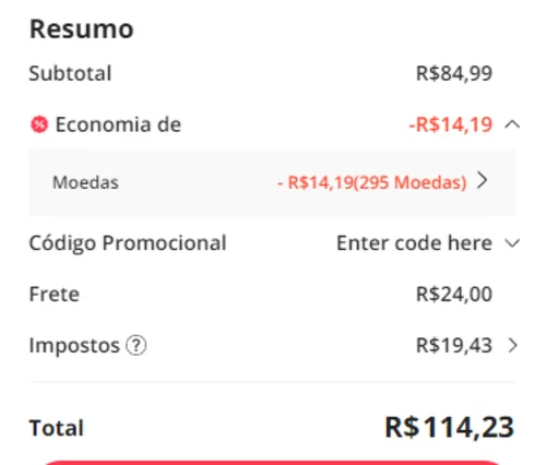 Imagem na descrição da promoção