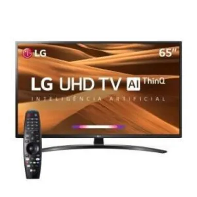 [R$3.308 AME] Smart TV 65" LG 65UM7470 UHD ThinQ + Smart Magic | R$3.419