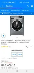 [Cliente Ouro] Lava e Seca Midea 11kg Storm Wash LSD11x1 Inverter - R$2459