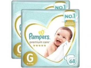 Fralda Pampers Premium Care - G 136 unidades